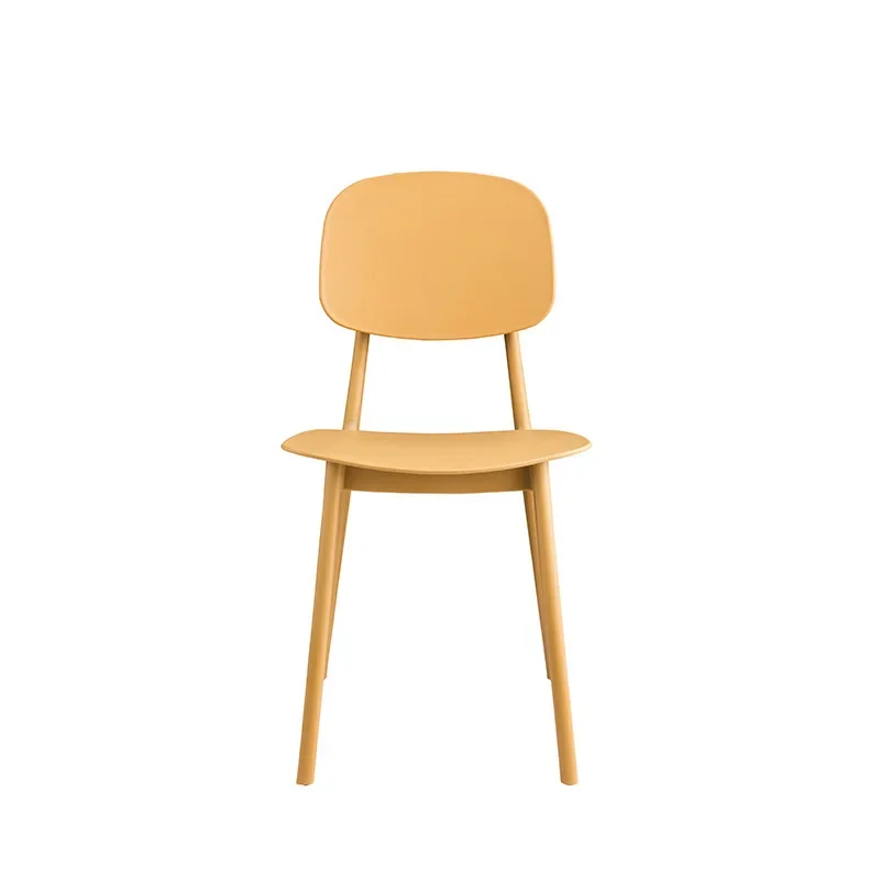 NewMinimalist Load-bearing Large PP Material Dining Chair Outdoor Leisure Backrest Dining Stool Modern Minimalist Makeup Chairs