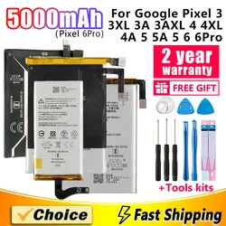 5000mAh Brand New Replacement Phone Battery+Tool For Google Pixel Pixel 3 3XL 3A 3AXL 4 4XL 4A 5 5A 5 XL 6 6Pro G013A-B G020E-B