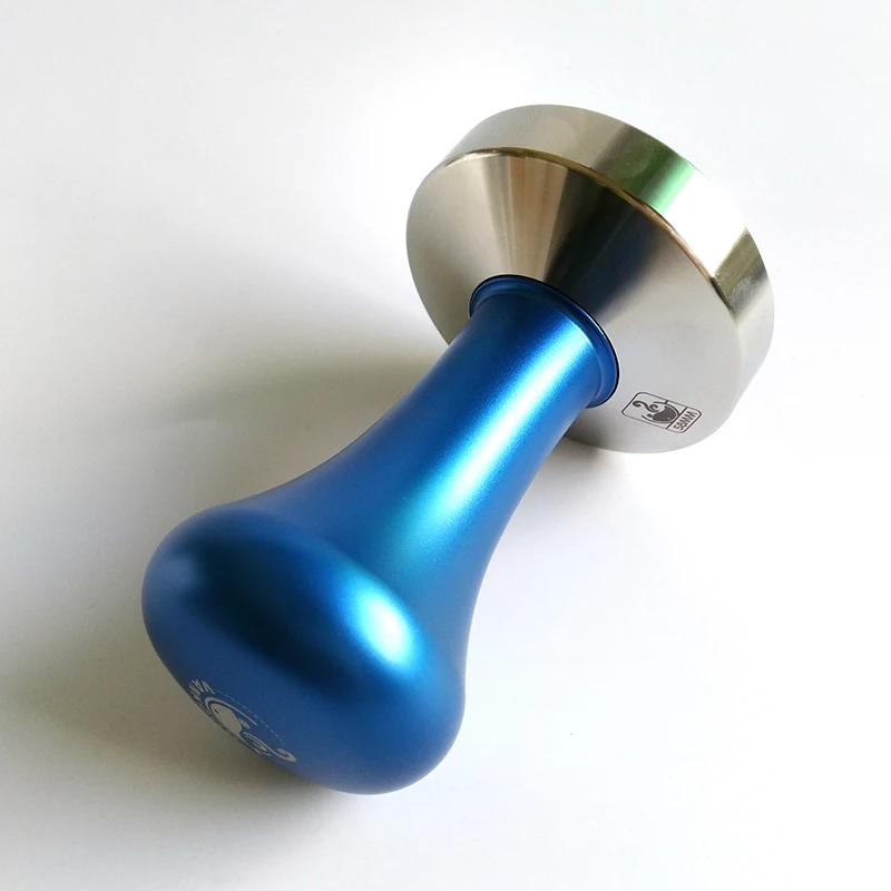 Espresso Coffee Tamper Blue Coffee Tamper Machine  Press Flat Base Barista Accessories 51mm 57.5mm 58mm