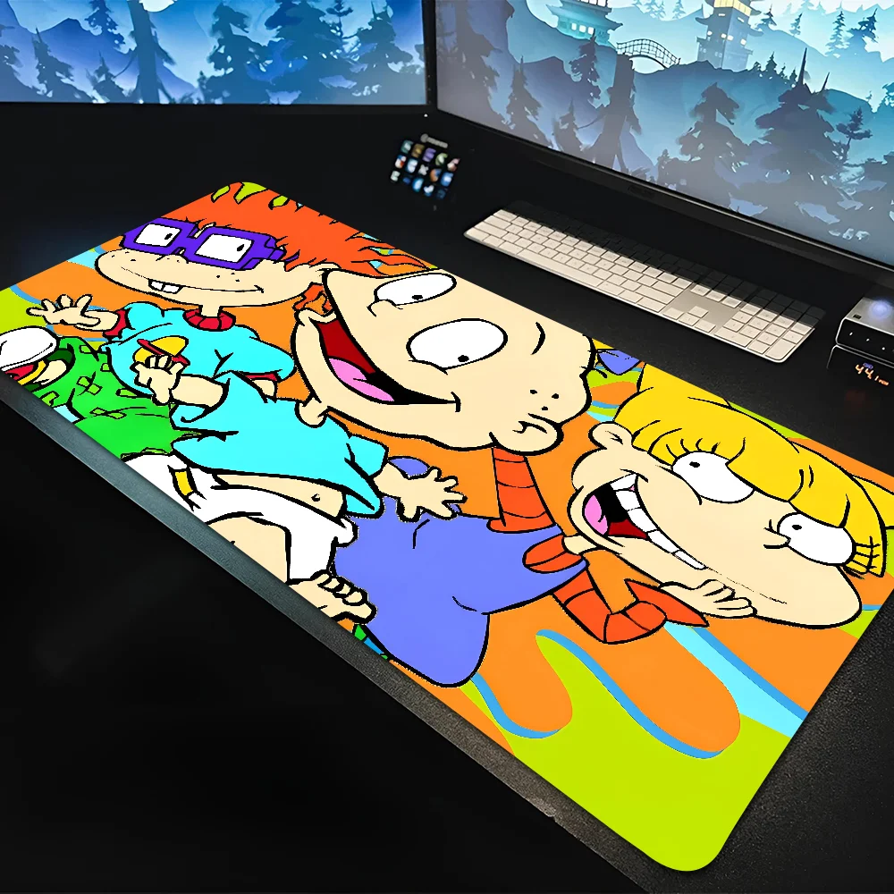 Anime R-Rugrats Mousepad Large Gaming Mouse Pad LockEdge Thickened Computer Keyboard Table Desk Mat