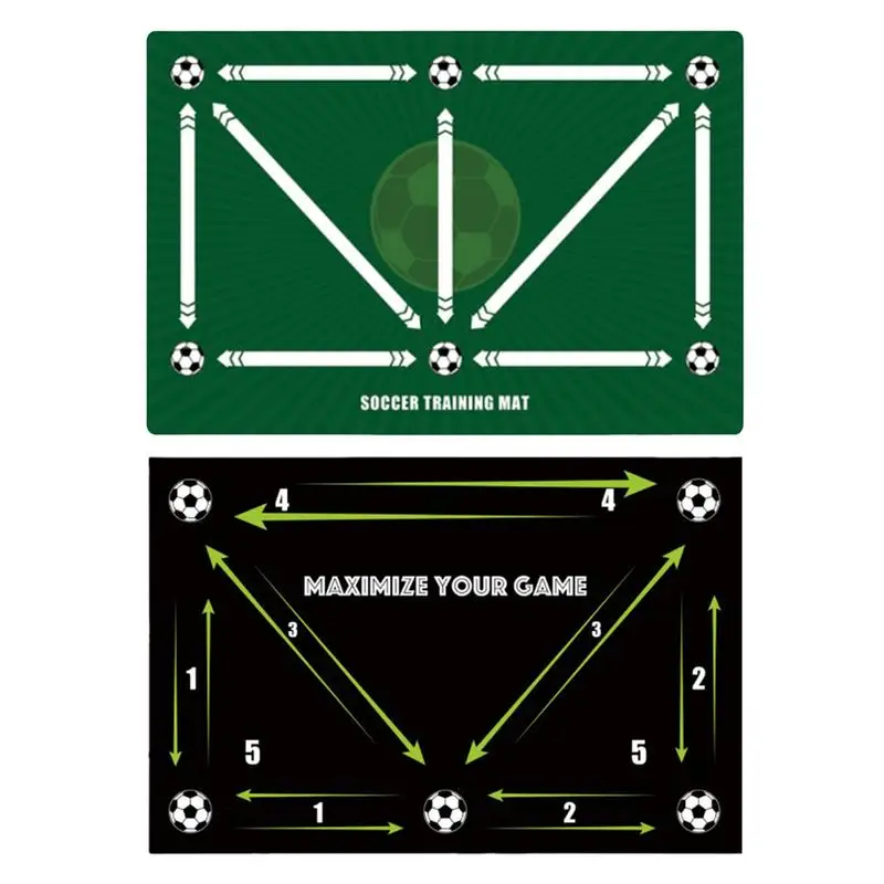 Football Footstep Training Mat rubber polyester Soccer Training Equipment Anti-slip football mat for indoor and outdoor training