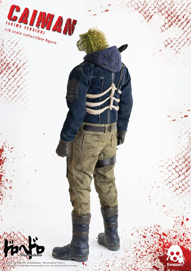 36cm original threezero 3z0140 cayman kaiman dorohedoro 1/6 pvc