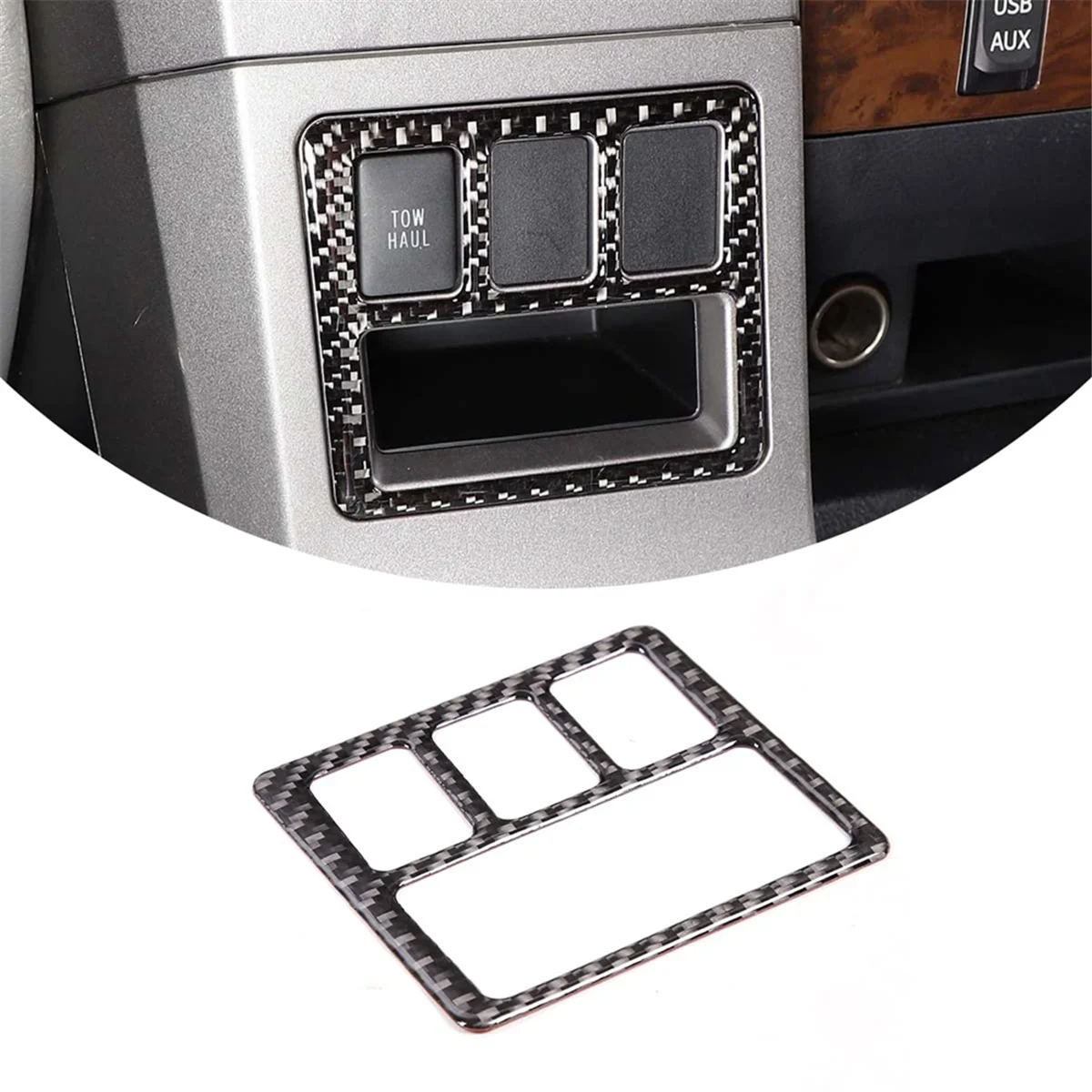 インテリアインテリアカーアクセサリー,インテリアトリムステッカー,LHD,ソフトカーボンファイバー,トヨタツンドラ2007-2013