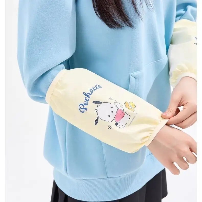 ซานริโอ เฮลโล คิตตี้ มายเมโลดี้ ซินนามอนโรลปลอกแขนลายการ์ตูนสำหรับเด็กผู้หญิง ปลอกแขนน่ารักกันน้ำและป้องกันคราบ