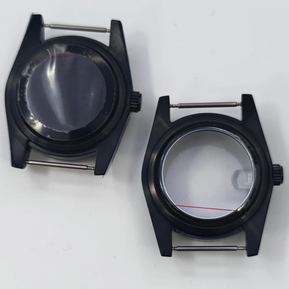 NH35 Black Watch Case 36mm39mm Stainless Steel Sapphire Glass for NH35 NH36 ETA2824 PT5000 ETA2836 Miyota82 DG2813 3804 Movement