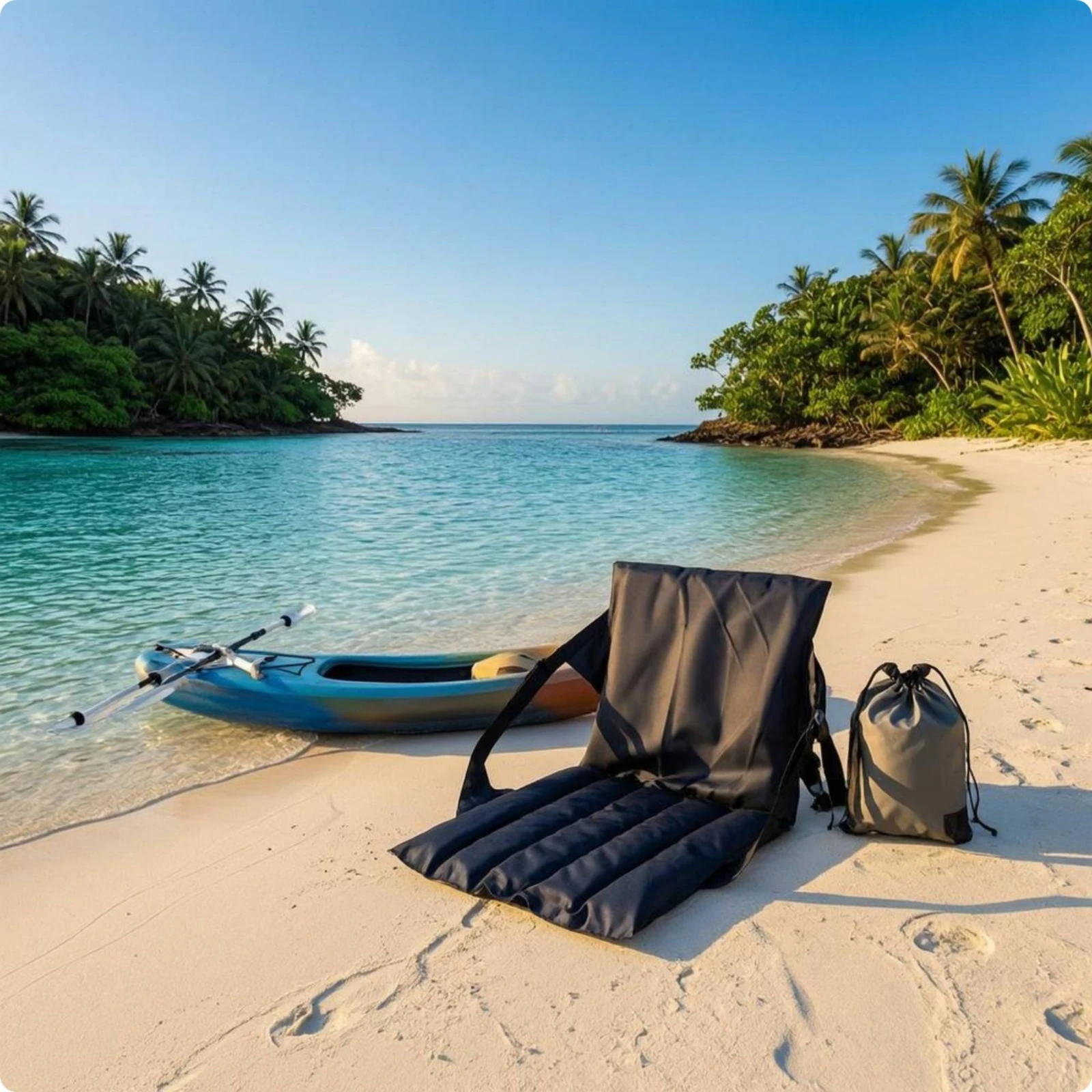 

Kayak Backrest Seat Quick Dry Kayak Seat Cushion Water Sports Gear Ergonomic Design Heavy-Duty Stitching for Surfing