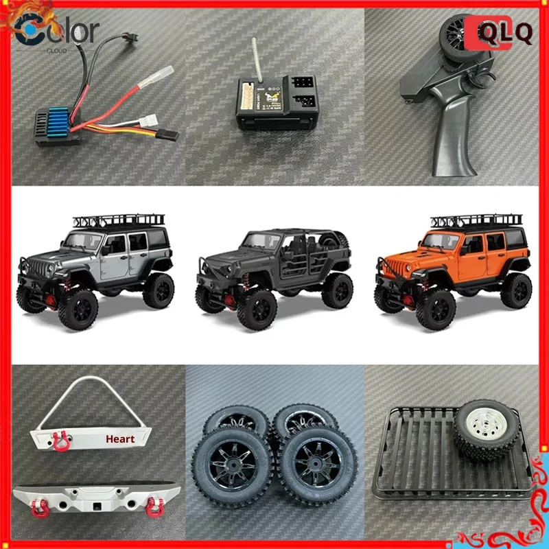Mengniu Mn128 Metallmodifikationszubehör im Maßstab 1:12 für RC Off-Road-Kletterauto Original-Fabrikteile