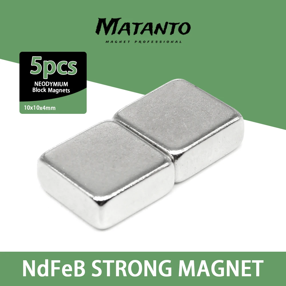 

5-20PCS 10x10x4 mm Super Strong Square magnet N35 NdFeB Rare Earth Magnet Block 10*10*4 mm Neodymium Magnets sheet 10x10x4mm