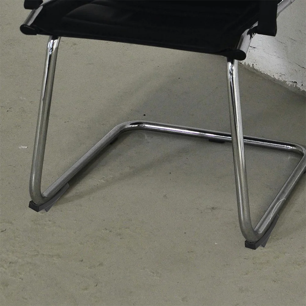 

10pcs Furniture Leg Caps Boat Shaped Plastic Floor Protectors For Office Chairs Iron Frame Non Slip Pads Reduces Scratches Noise