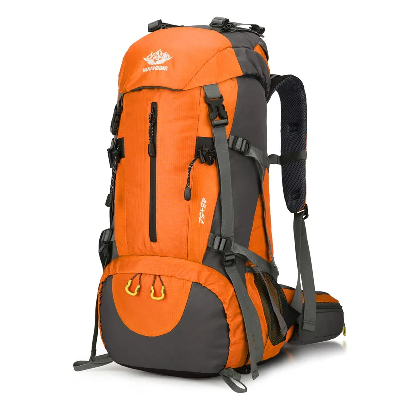 Mochila multifuncional para acampar y senderismo, bolsa de viaje para exteriores, bolsa deportiva de nailon, montañismo, viaje con cubierta para lluvia