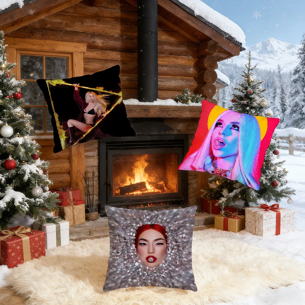 A-Ava Max Singer cushion cover Home Bedding Sofa living Room pillowcase Simple Soft Skin Cushion Cover Party Gift