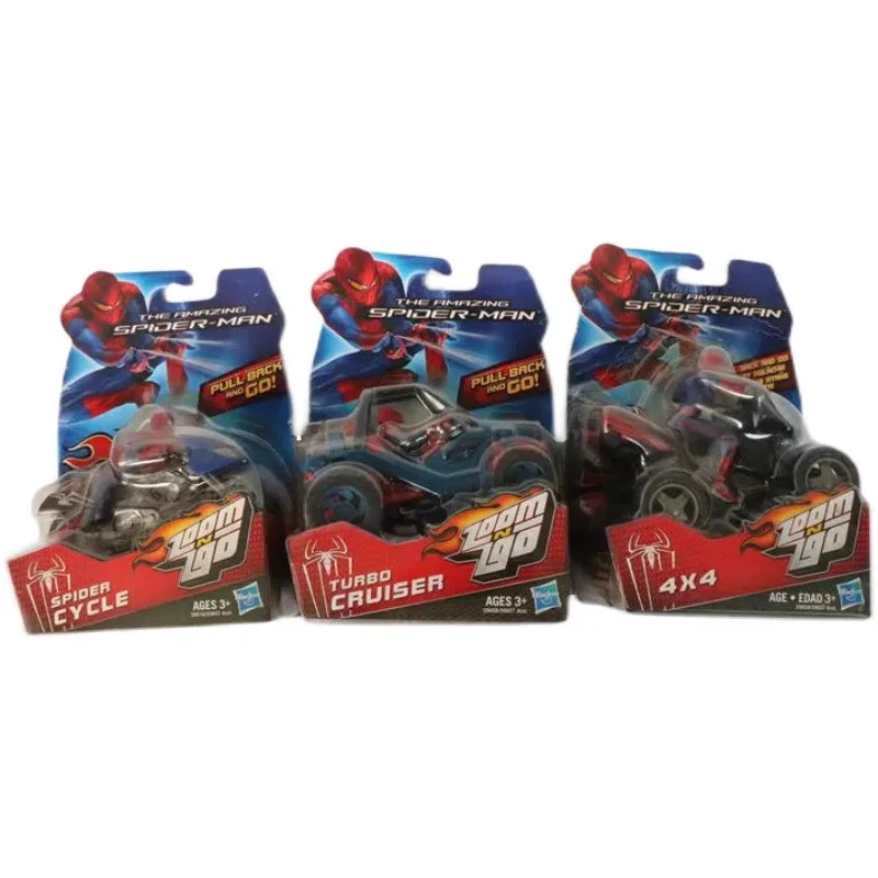 SPIDER-MAN Hasbro Marvel Spider-Man Boomerang Car Motorcycle 2012 Vintage Action Figures Boys Toys Birthday Gift