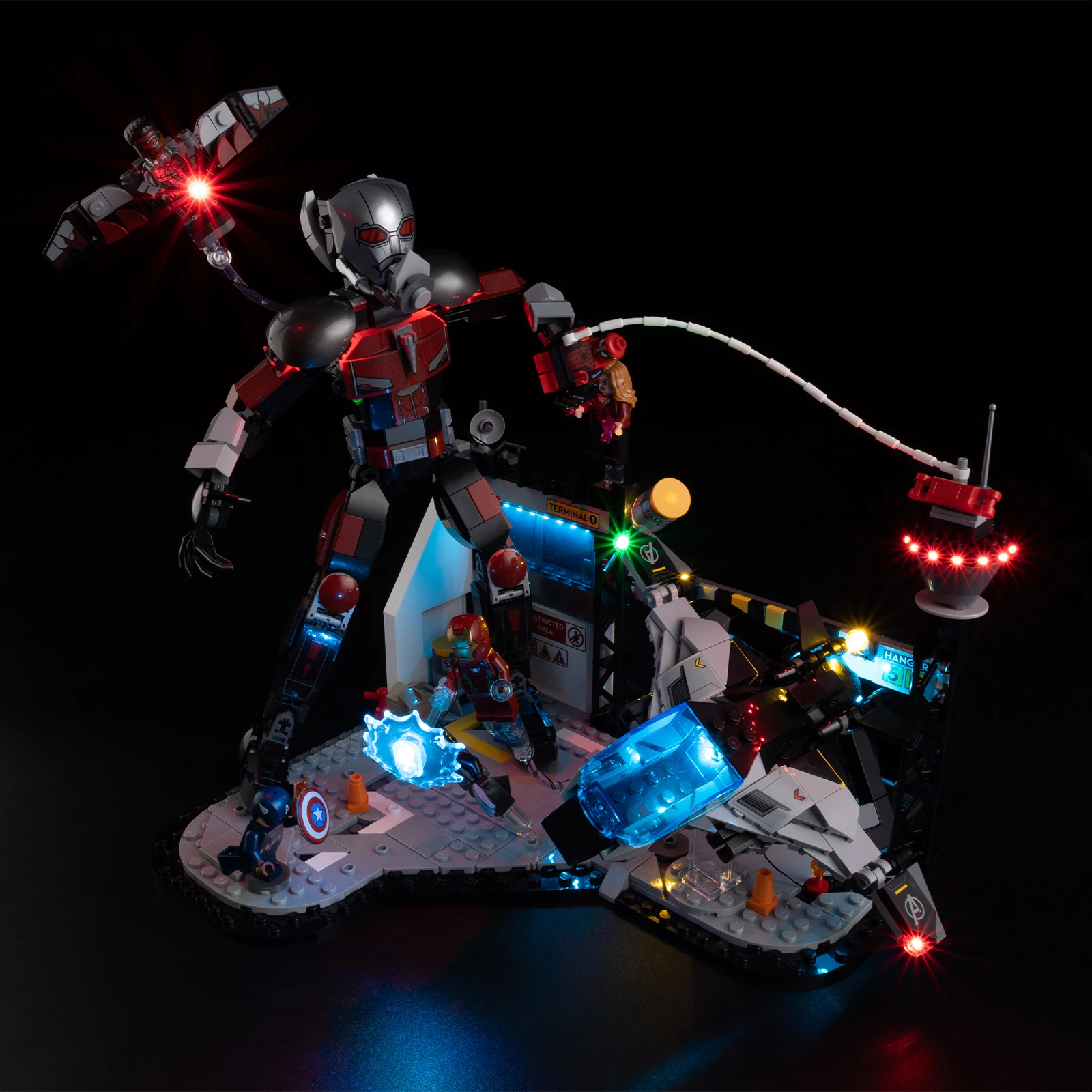 Not Include Model LED Light Set for Captain America: Civil War Action Battle 76314 Building Blocks Bricks DIY Lamp Toys Set