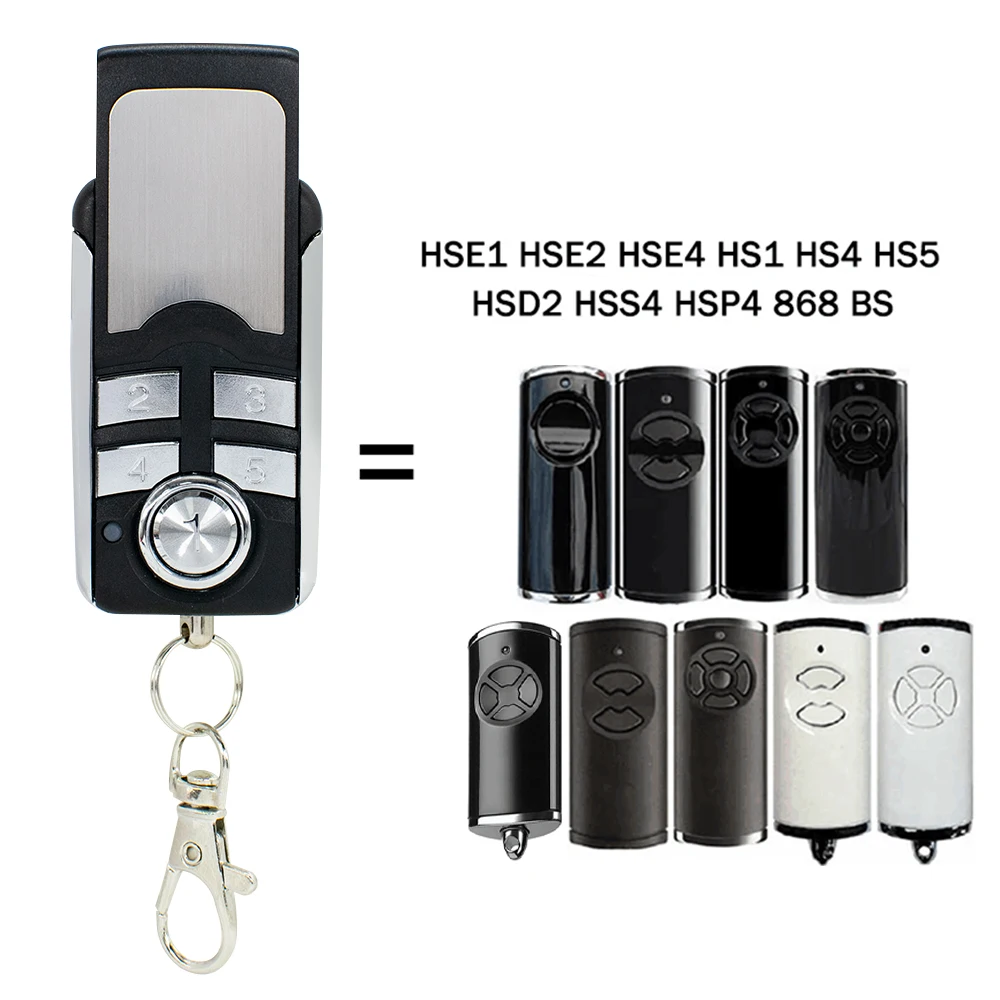 1-20PCS Compatible With HORMANN 868 BS BiSecur HSE1 HS1 HSE4 HS4 HS5 HSP4 HSD2 HSE2 HSE5 868MHz Garage Door Remote Control