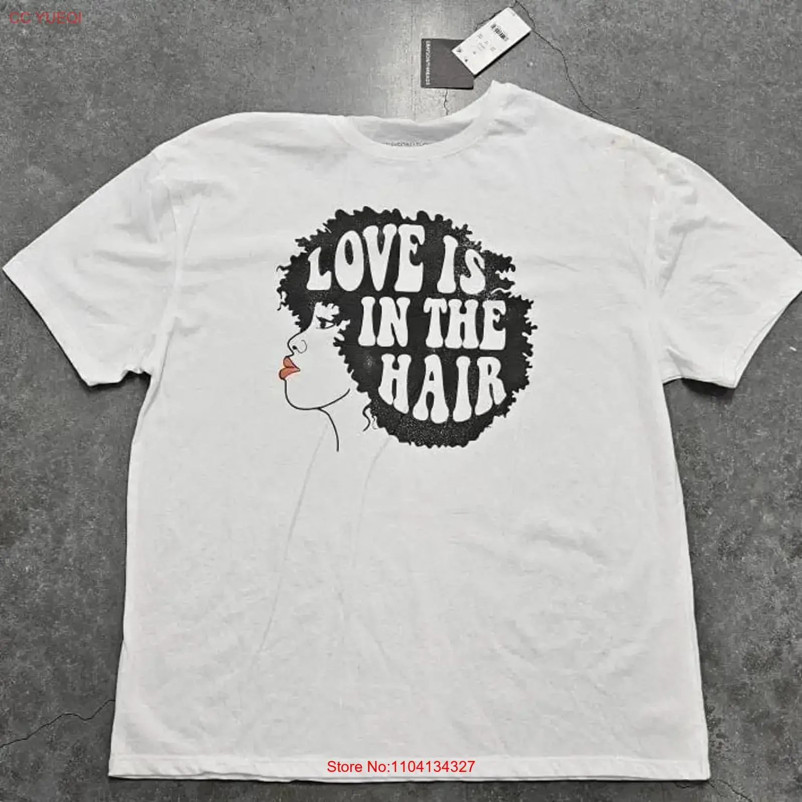 Grayson Threads Love is in The Hair T Shirt vintage Washed Stylish Versatile Breathable designer clothes Unisex Casual