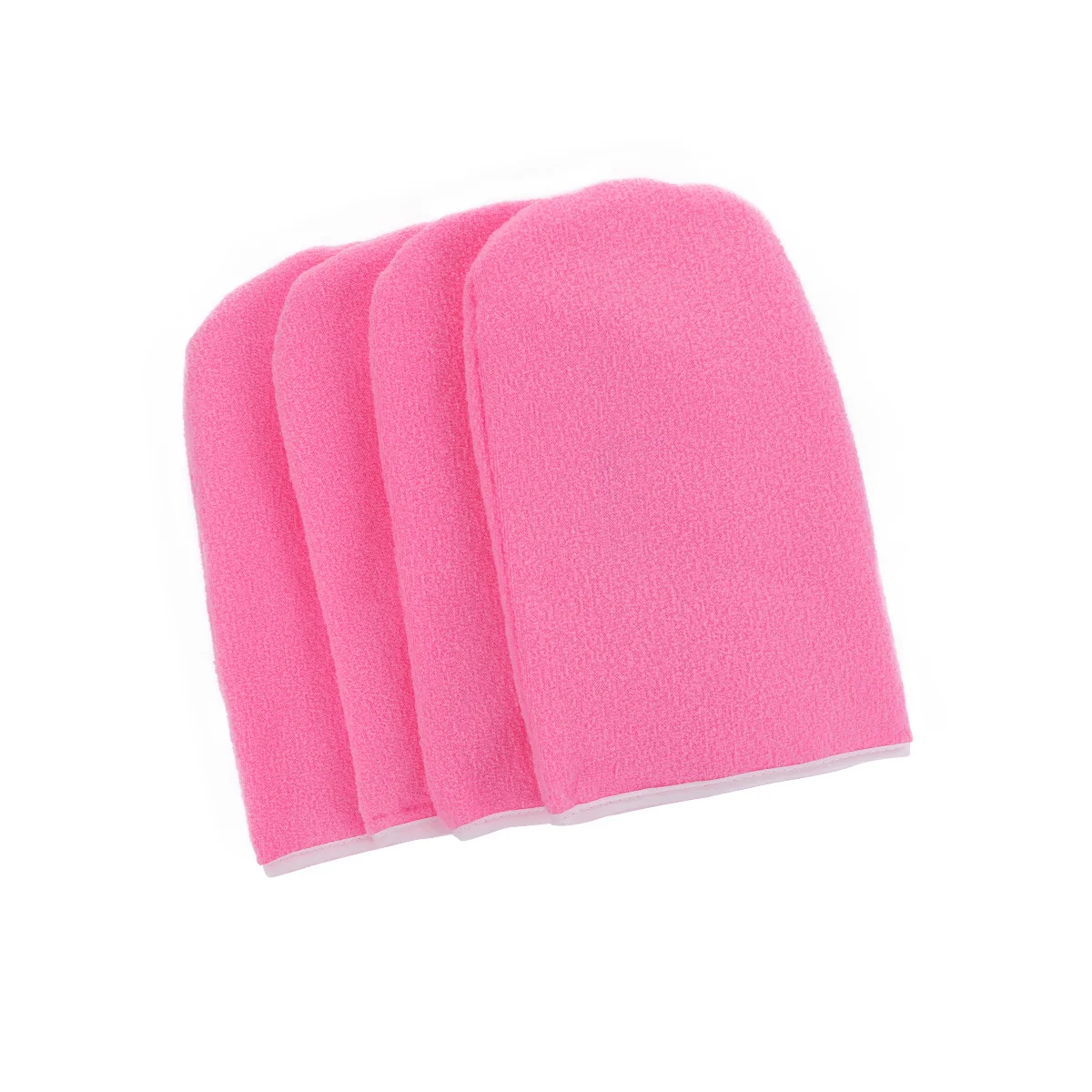 2 أزواج الوردي سميكة معزول قفازات قطنية ل شمع البارافين اليد امتصاص الرطوبة العلاج الدافئ غطاء حمام قفازات #5