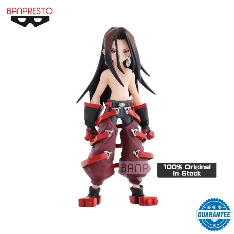 

Genuine Original Banpresto 14cm Anime Shaman King Yoh Asakura Collectible Action Figures Toys Ornaments Model Wholesale Gifts