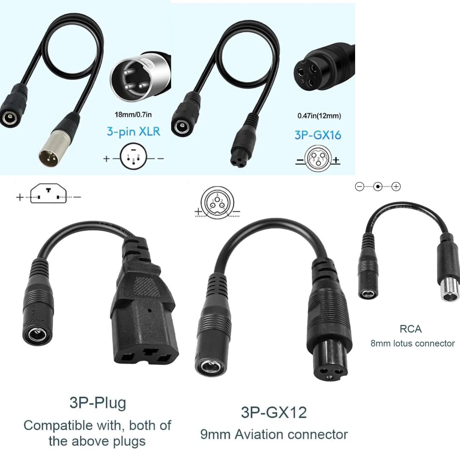 54.6V 2A Smart Charger is Suitable For 13S 48V Lithium Batteries With an Aluminum Alloy Casing, Fanless, Silent,DC5.5*2.1 OHRIJA