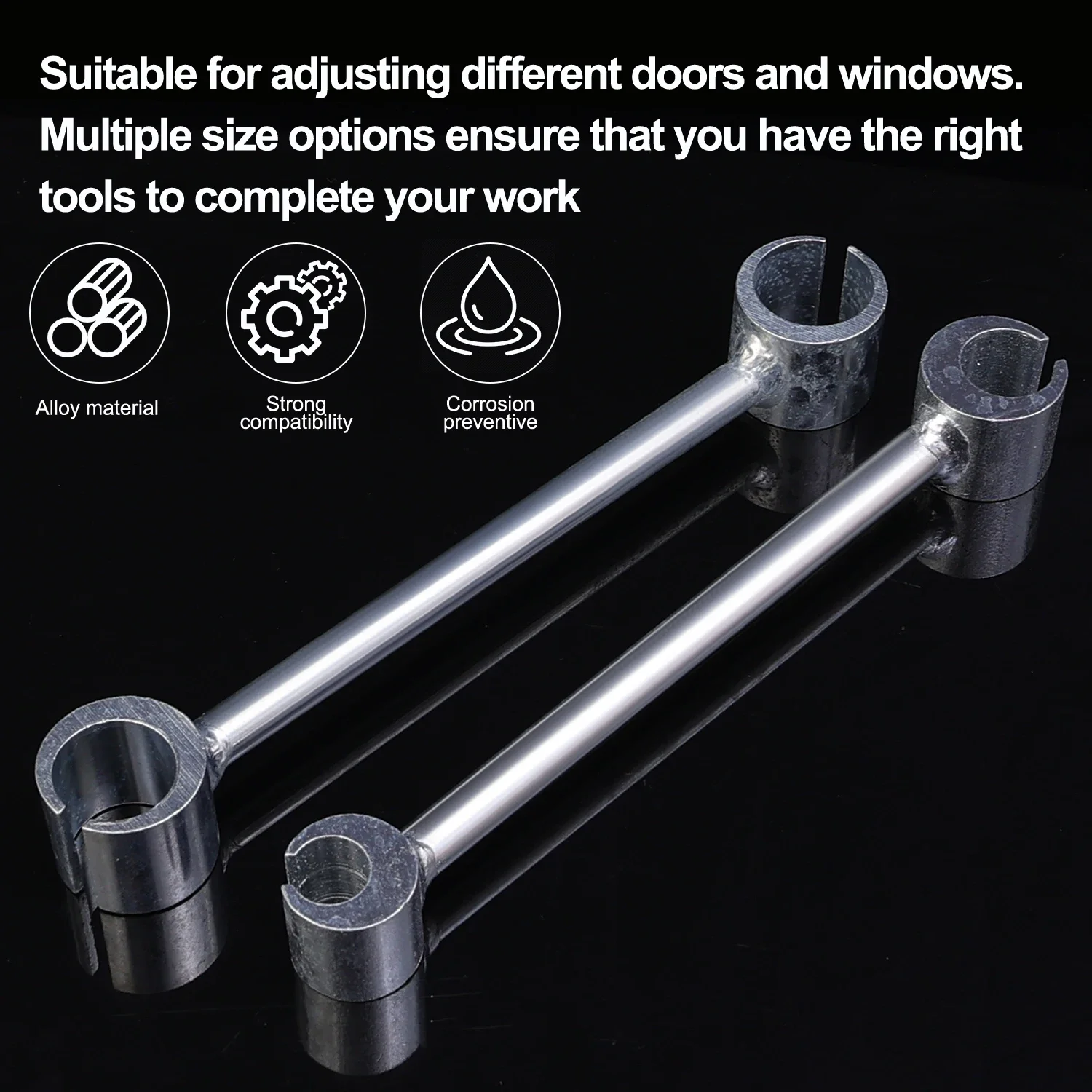 Double Head Hinge Gap Adjusting Wrench Labor Saving Repair Tool For Door Cabinet Furniture Round Bolt Home Hand Tool