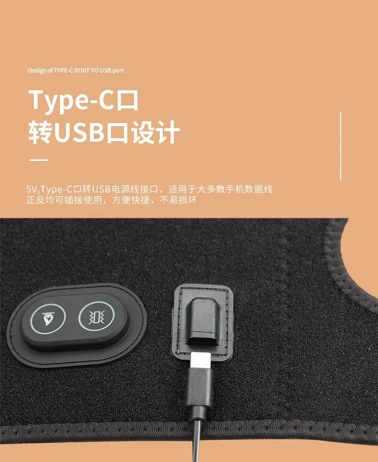 

2025 USB Electric Heat Warm Elbow Wrap Support Bandage Straps Heating Elbow Arm Wraps for Elbow Pain Relief