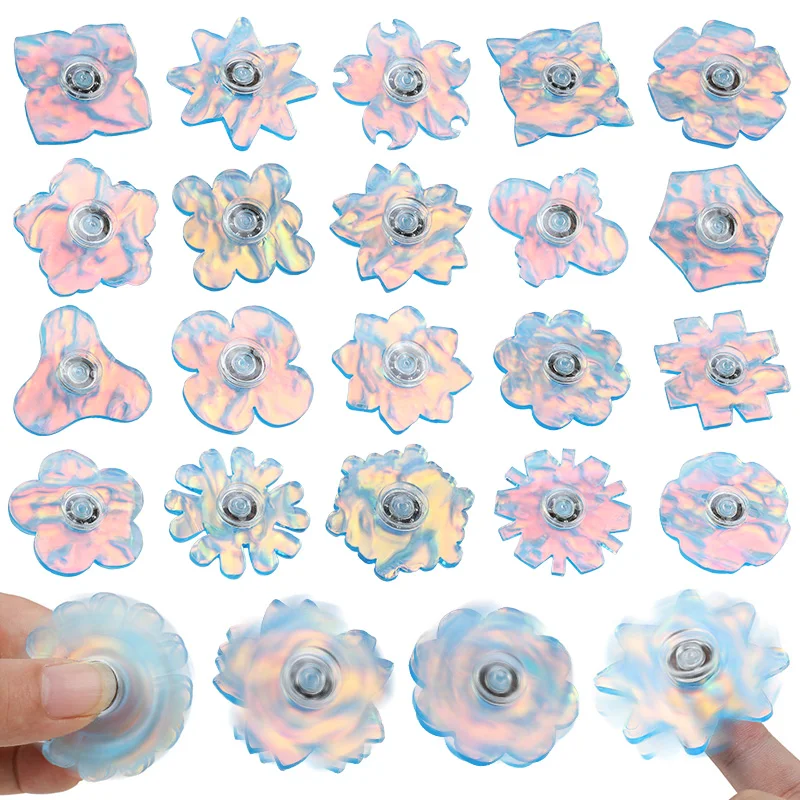

10-30Pcs Colorful Snowflake Fingertips Gyroscope Christmas New Year Gifts Kids Winter Frozen Birthday Party Favors Rotating Gyro