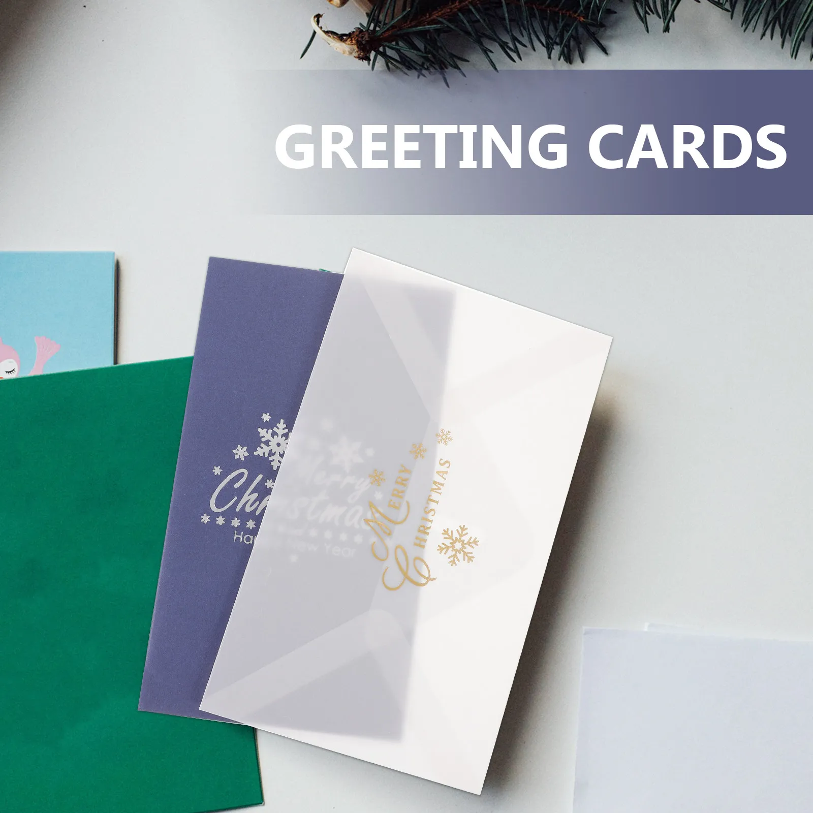 Pop-Up Christmas Tree 3D Greeting Card Premium Thick Paper Elegant Design Resealable Envelope Surprise Opening Joyful Holiday