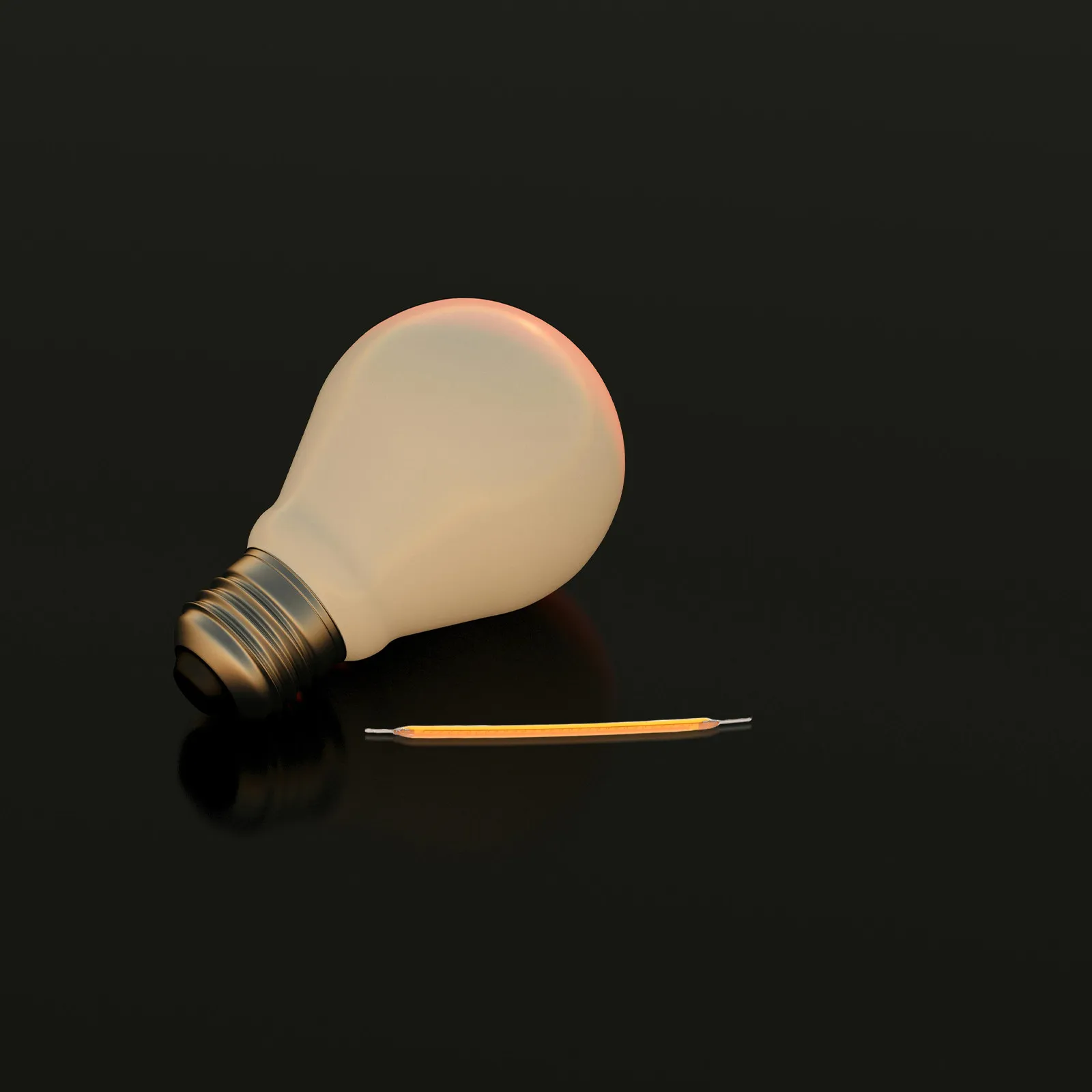 10Pcs Flexible LED Filament Lamp Parts 60Mm 3V Soft Filament Bulb Replacement Retro Light Source Accessories DIY Repair Light view 3