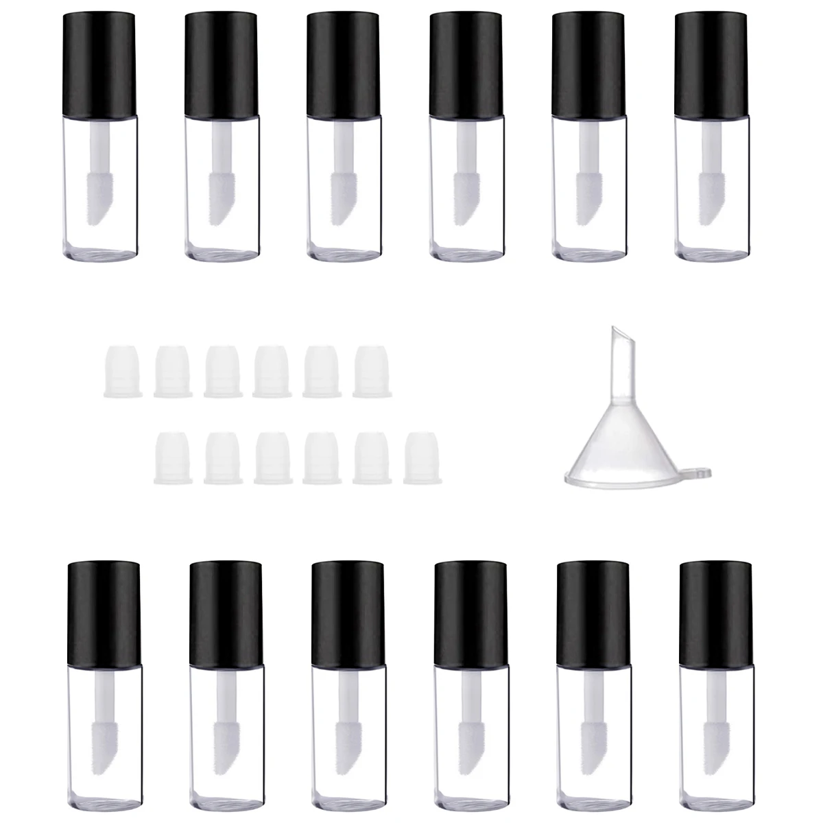 12pcs/lot 3ml DIY Lip Balm Tube Container with Cap Empty Lipstick Bottle Lipgloss Tube Cosmetic Sample Container Wholesale