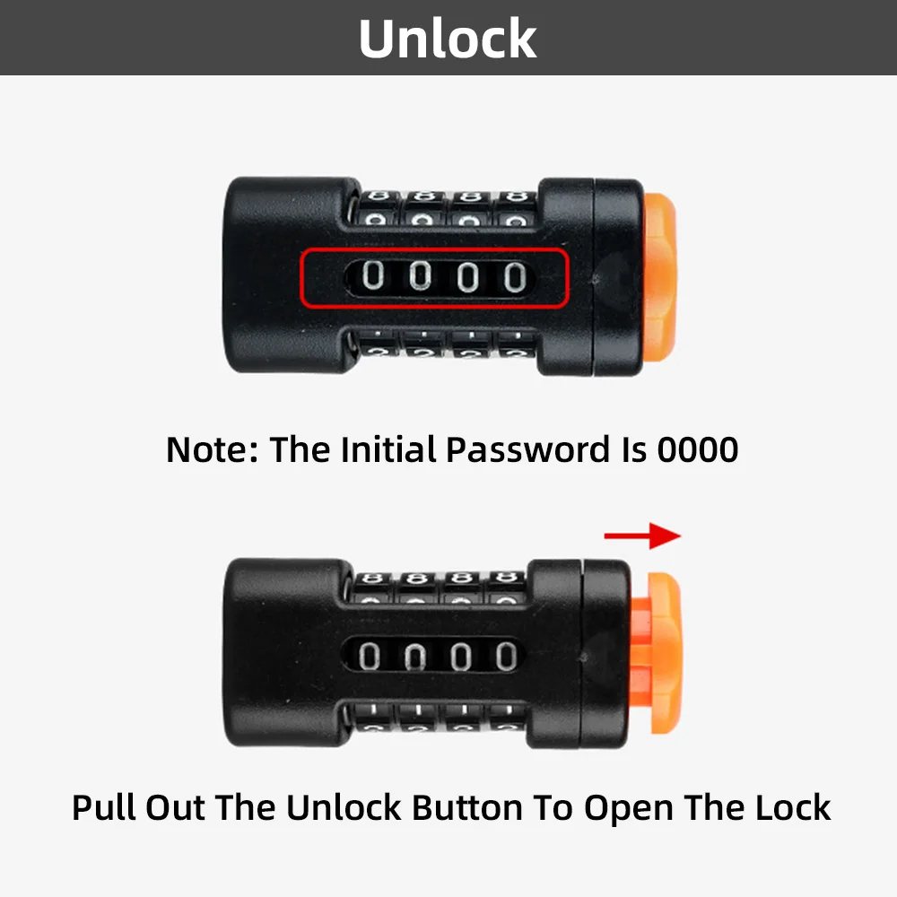 Bike Lock Combination Secure Two Bikes Anti-Theft Combination Folding Lock Crafted Password Convenient Motorcycle Ebike Lock