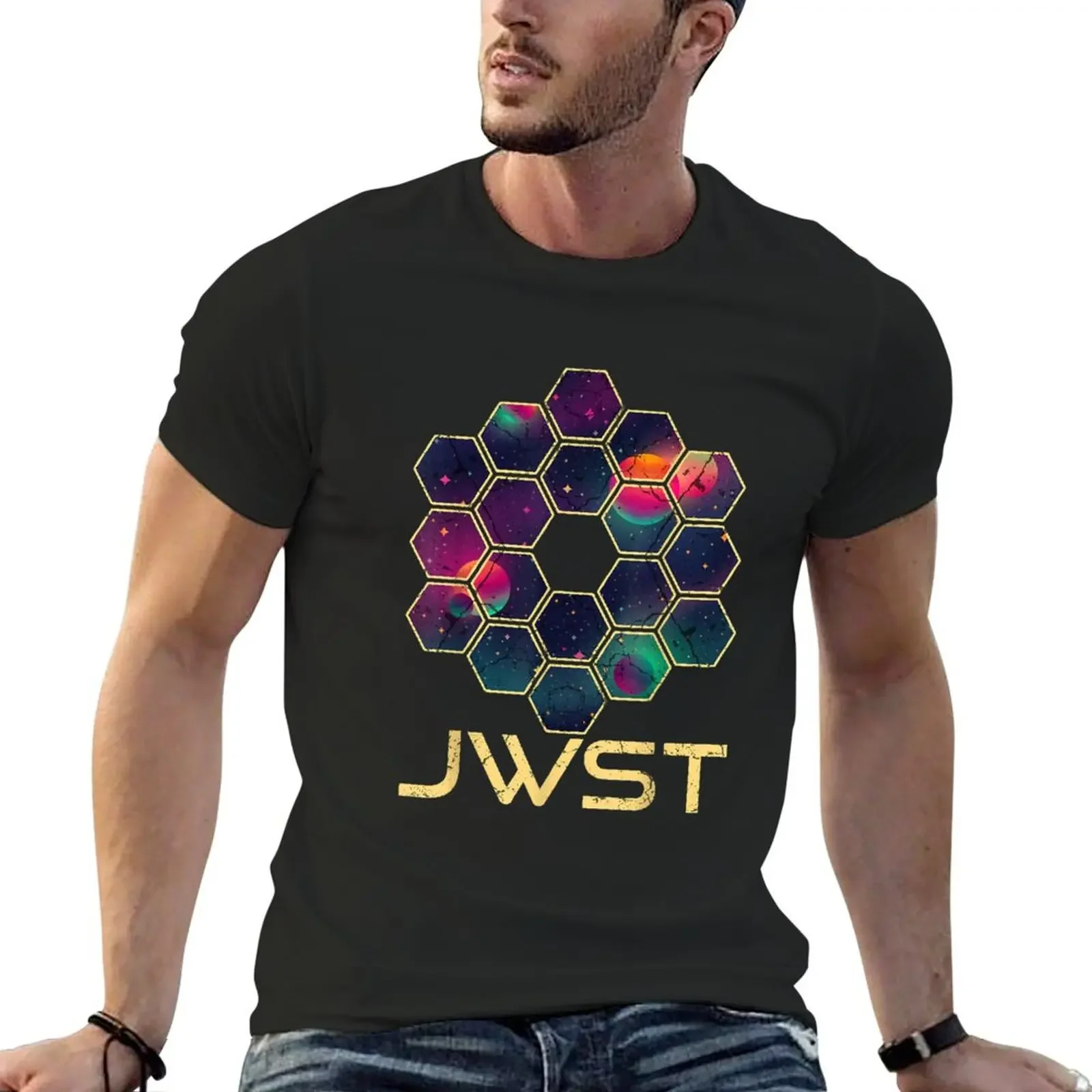 

James Webb Space Telescope JWST T-Shirt hippie clothes baggy shirts street wear mens t shirt