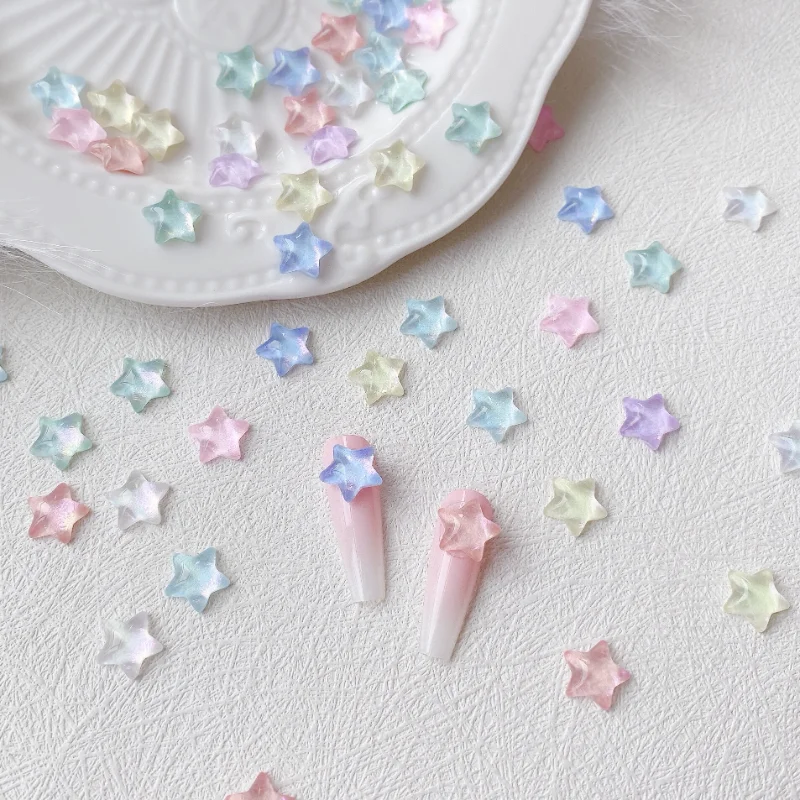 

Ongles Decorations 20pc/Set Stars Nail Parts Accesorios Crystal Charms Nails Kawaii Nail Supplies For Woman Girl Manicure Design