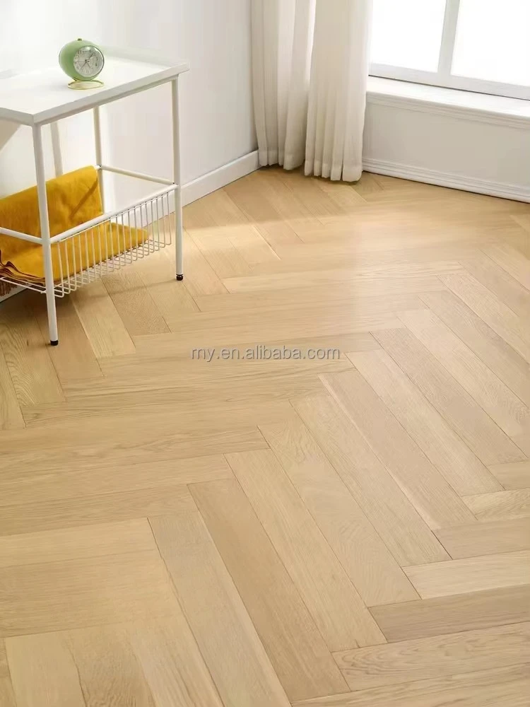 Versión personalizada del piso de madera maciza piso de espiga de roble piso de roble parquet de madera multicapa