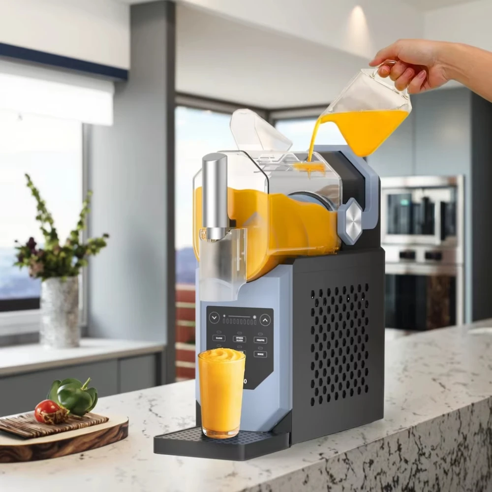 Professional Ice Shaver Slushie Maker Made of Durable Plastic for Frozen Beverages and Drinks
