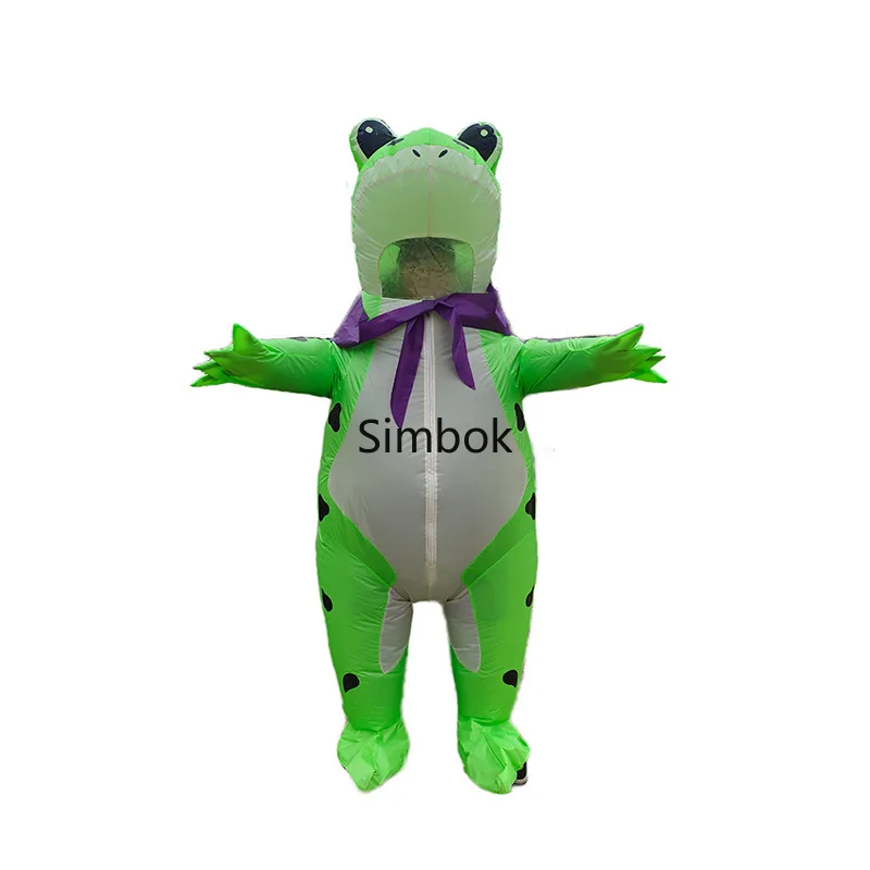 Inflatable Cosplay Costume for Adult Men and Women, Cute Frog Doll, Halloween Stage Show, Funny Decorations