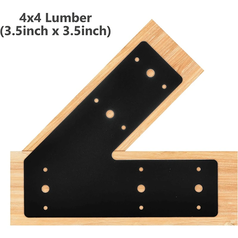 45 Degree Angle Flat Bracket (2 Pc) With Powder Coating As Mending Plate, Angled Brackets, 45-Degree Knee Plate