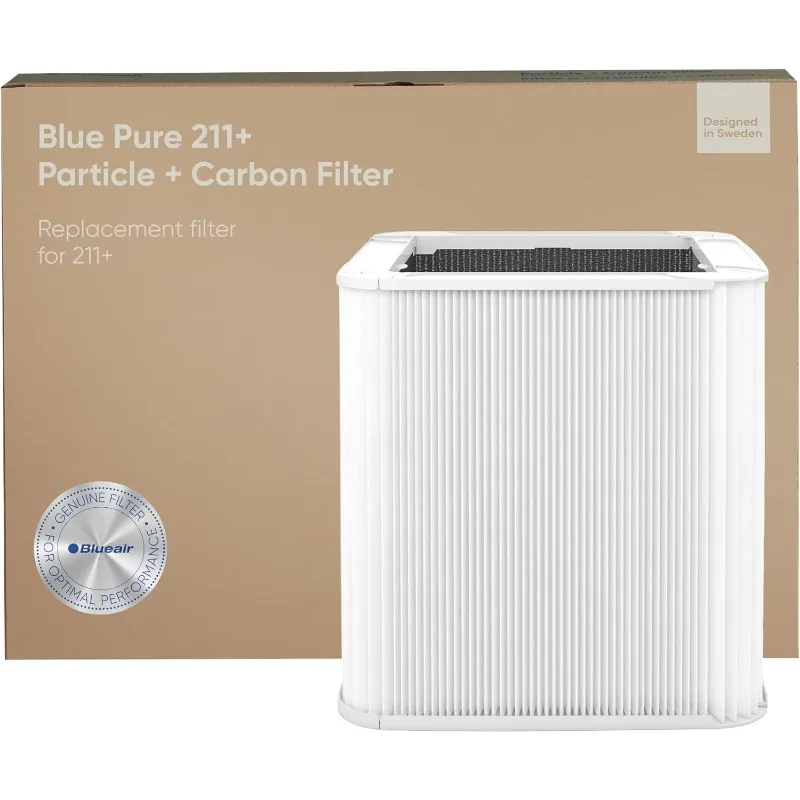 

Blue Pure 211+ Genuine Replacement Filter, Particle and Activated Carbon, Fits Blue Pure 211+ Air Purifier (Non-Auto)