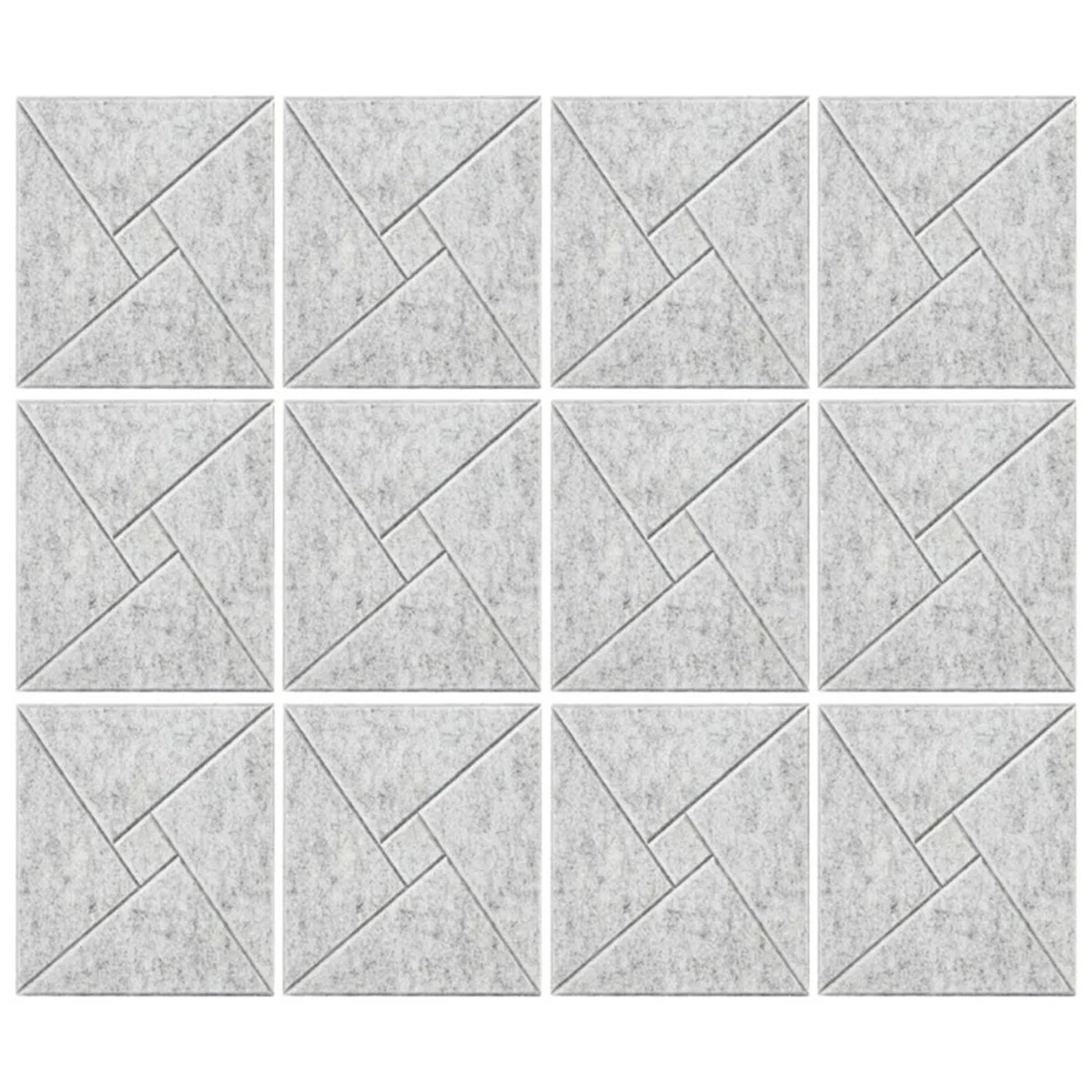 

12Pcs Acoustic Panels with Self-Adhesive, 12x12x0.4In Sound Proof Foam Panels, Sound Absorbing Tile for Walls Gray