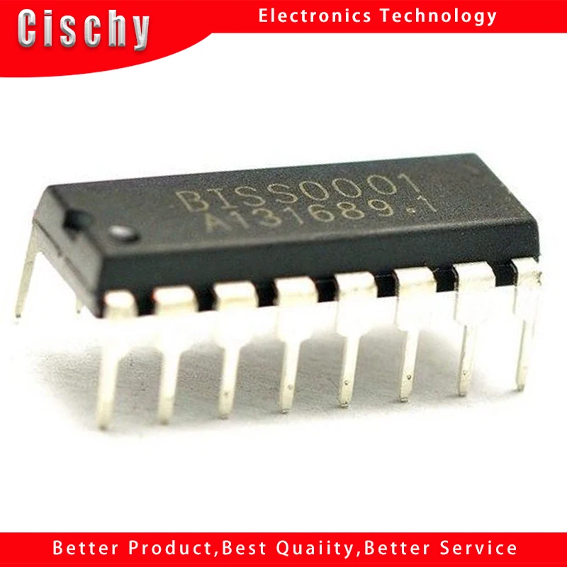 10PCS/lot BISS0001 DIP16 BIS 0001 Infrared Sensor Processor In Stock
