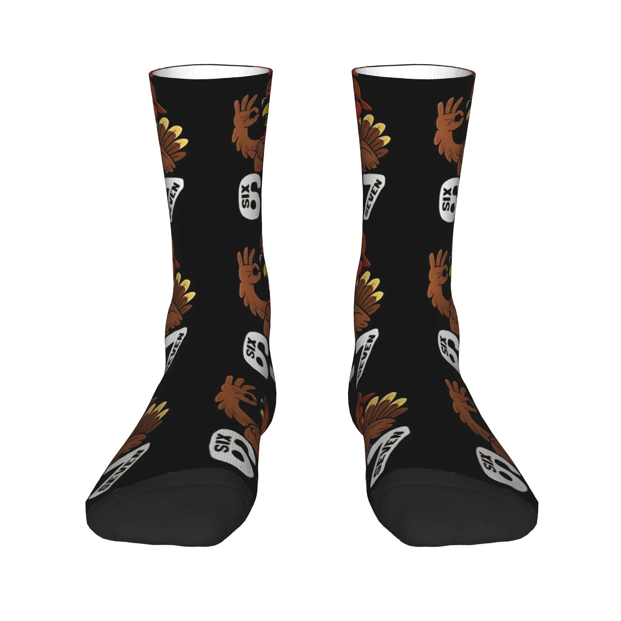 Calzini per coppia Six Seven Turchia Calze per il Ringraziamento Calzini comodi Kawaii primaverili Calzini antibatterici per ciclismo personalizzati