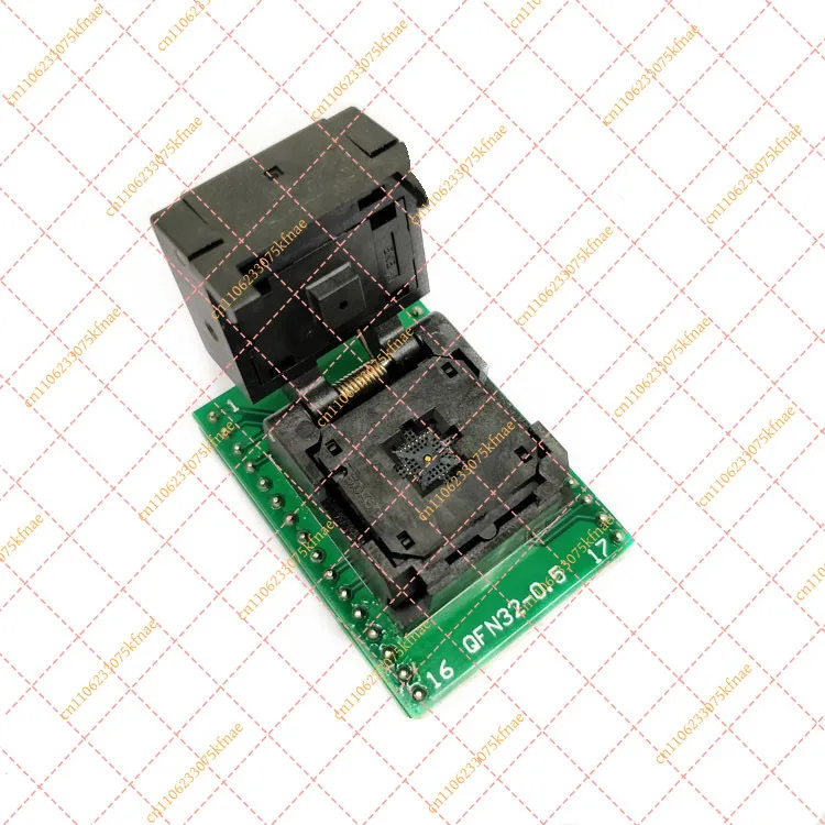 QFN32 Dual-layer Test Socket - 0.5mm Pitch 5x5mm IC Programming & Burn-in Socket