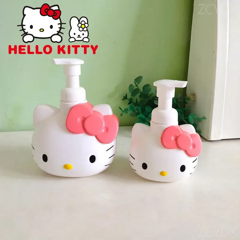 Sanrio Hello Kitty Portable Cartoon Pump Dispensing Bottle Travel Tool Cute Anime Modeling Girl Bathroom soap Lotion Container