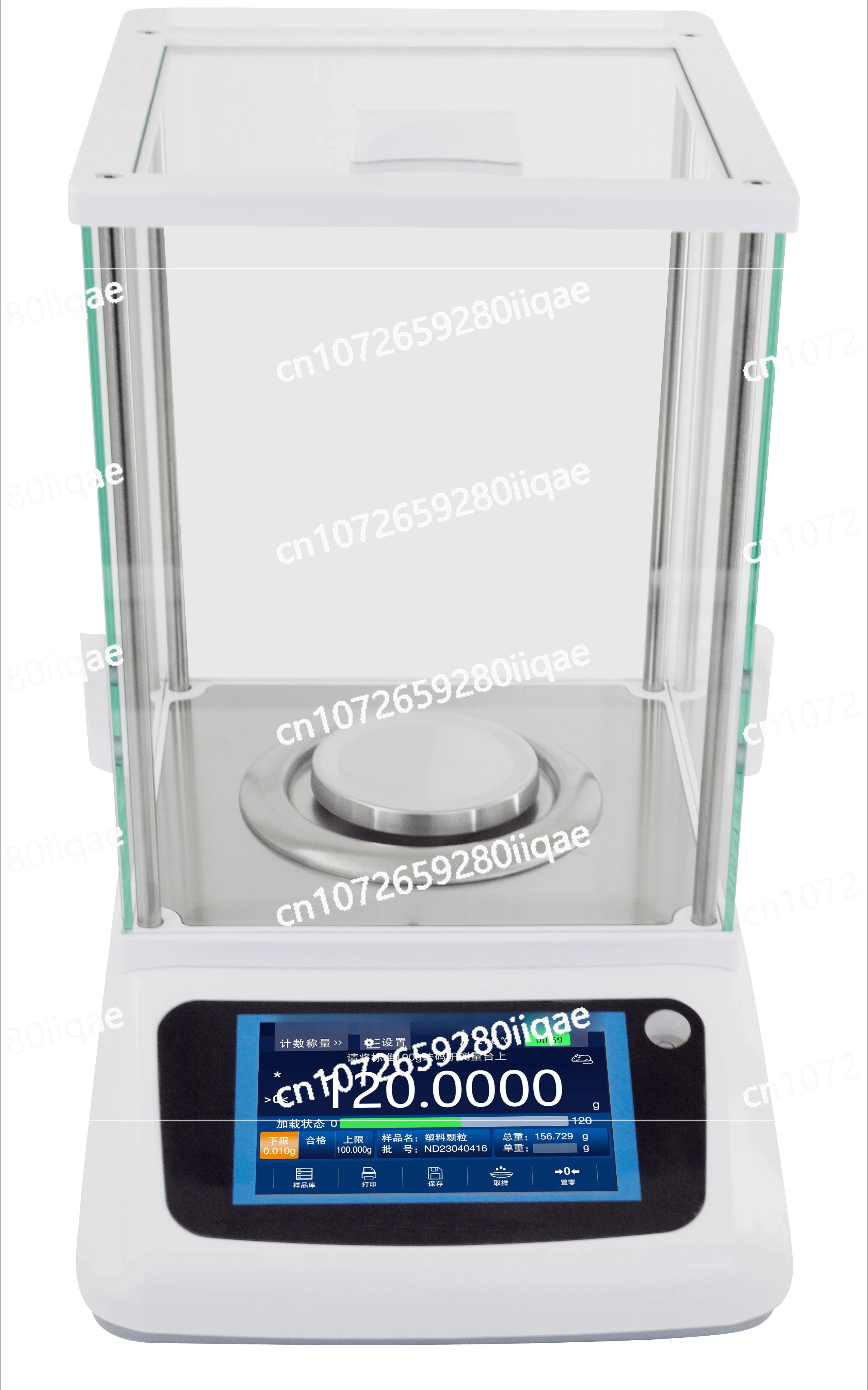 مقياس مختبر صينية مستديرة 200 جرام/300 جرام ميزان تحليلي شاشة لمس عالية الدقة 0.001 جرام ، 1 مللي جرام دقة إلكترونية رقمية