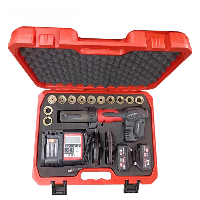 HZT-300C Quick Battery Hydraulic Cable Crimping Tool Wire Cutter