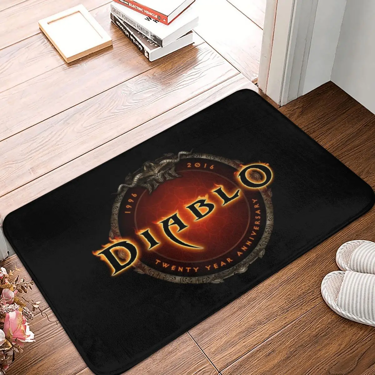 Diablo IV Doormat Rug Carpet Mat Footpad Polyester Anti-slip Dust-Proo Entrance Kitchen Bedroom Balcony Toilet