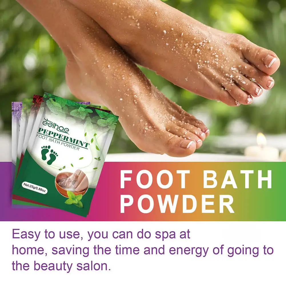 Foot Bath Powder Crystal Foot Moisturizer Relax Leg Muscles Exfoliation Warm Up Pedicure Spa Detox Foot Soak Bath Salt Skin Care