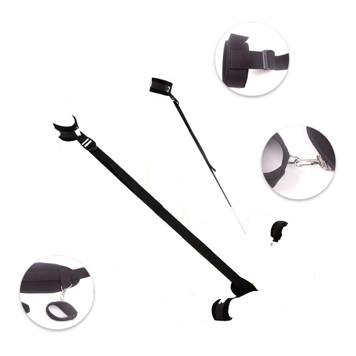 Neck Pad Cuffs Sexual Life Accessory of Female Open Leg BDSM Handcuff Sex Toy for Lover SM Slave Thigh Restraint Bondage Gear view 3