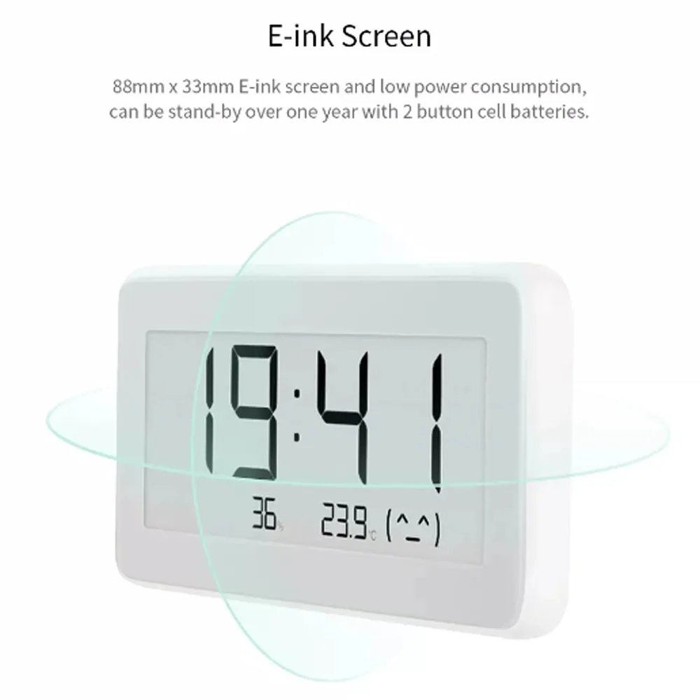 Mijia BT4.0 Wireless Smart Electric Digital clock Indoor Outdoor Hygrometer Thermometer LCD Temperature Measure Tool