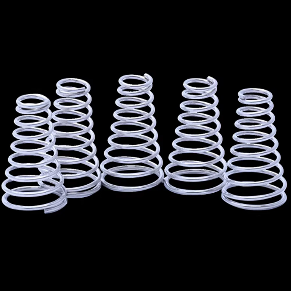 1-20Pcs Tower Spring Wire Diameter 1.2/1.4/1.5/1.8/2.0mm 304 Stainless Steel Conical Compression Springs Taper Pressure Spring