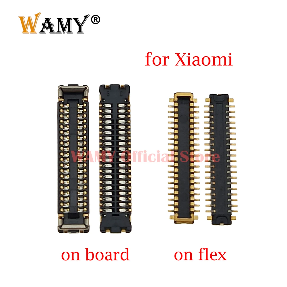 LCD Display Screen Flex Plug FPC Connector Jack For Xiaomi CC9 Pro/ Mi Note 10/ Mi 11 / Mi 11 Lite on Board 40 Pin