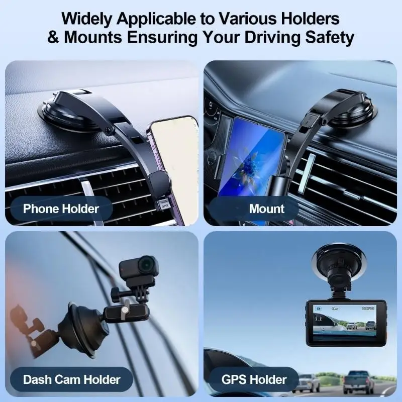 Not Slip Car Windshield Dashboard Mount Base for Mobile Phones & Tablets Includes Cleaning Cloth Easy Installation New